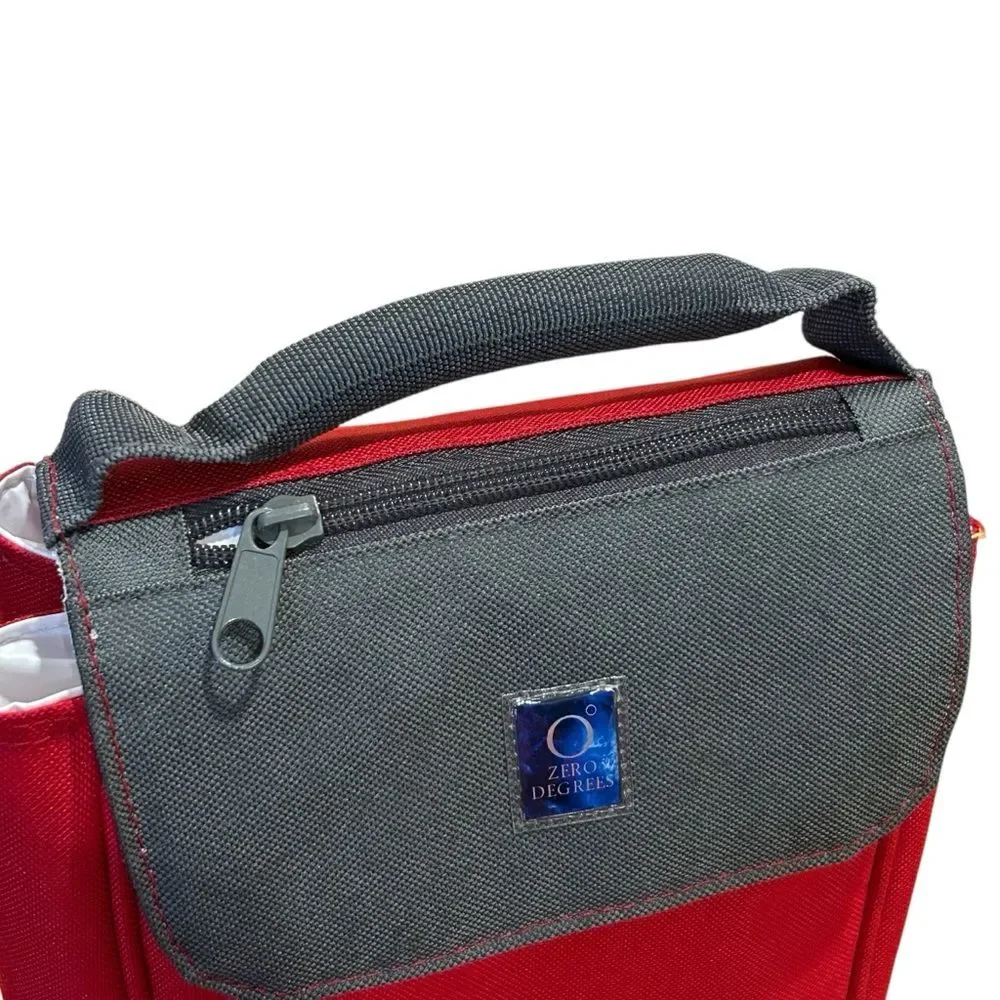 Zero Degrees Red Lunch Bag